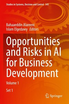 Cover Opportunities and Risks in AI for Business Development