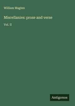 Cover Miscellanies: prose and verse