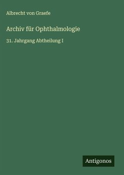 Cover Archiv für Ophthalmologie