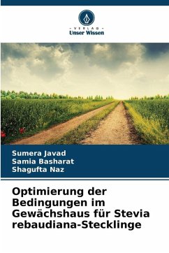 Cover Optimierung der Bedingungen im Gewächshaus für Stevia rebaudiana-Stecklinge