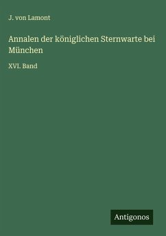 Cover Annalen der königlichen Sternwarte bei München