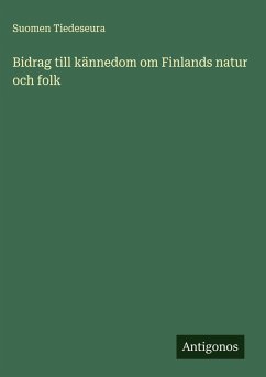 Cover Bidrag till kännedom om Finlands natur och folk