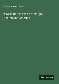 Cover Das Staatsrecht der Vereinigten Staaten von Amerika