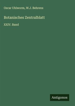 Cover Botanisches Zentralblatt