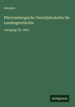 Cover Württembergische Vierteljahrshefte für Landesgeschichte