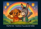Wuff & Huf - Festliche Freundschaft 2026 Fotokalender DIN A5
