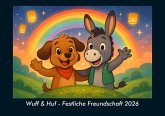 Wuff & Huf - Festliche Freundschaft 2026 Fotokalender DIN A5