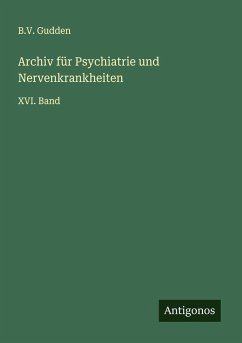 Cover Archiv für Psychiatrie und Nervenkrankheiten