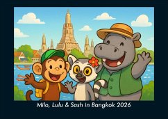 Cover Milo, Lulu & Sash in Bangkok 2026 Fotokalender DIN A4