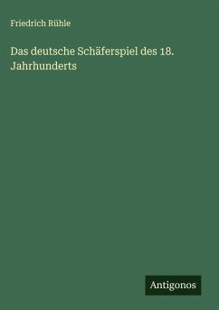 Cover Das deutsche Schäferspiel des 18. Jahrhunderts