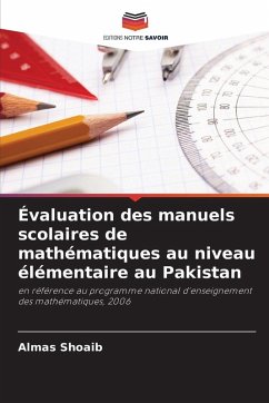Cover Évaluation des manuels scolaires de mathématiques au niveau élémentaire au Pakistan