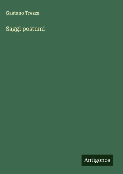 Saggi postumi