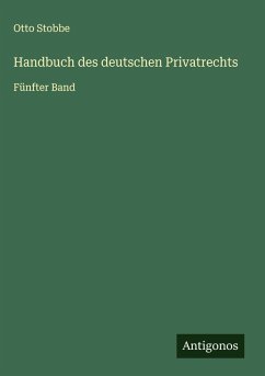 Cover Handbuch des deutschen Privatrechts