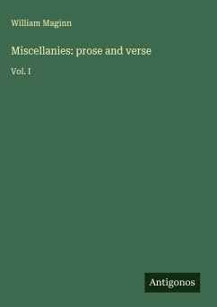 Cover Miscellanies: prose and verse