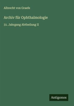 Cover Archiv für Ophthalmologie