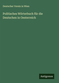 Cover Politisches Wörterbuch für die Deutschen in Oesterreich