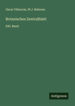 Cover Botanisches Zentralblatt