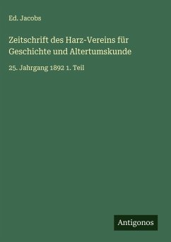 Cover Zeitschrift des Harz-Vereins für Geschichte und Altertumskunde