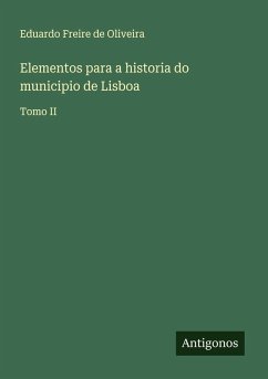Cover Elementos para a historia do municipio de Lisboa