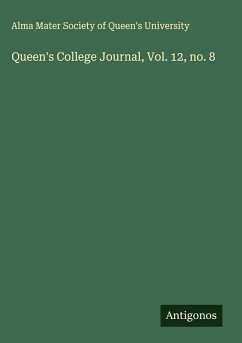 Cover Queen's College Journal, Vol. 12, no. 8