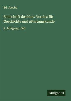 Cover Zeitschrift des Harz-Vereins für Geschichte und Altertumskunde