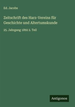 Cover Zeitschrift des Harz-Vereins für Geschichte und Altertumskunde