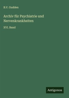 Cover Archiv für Psychiatrie und Nervenkrankheiten