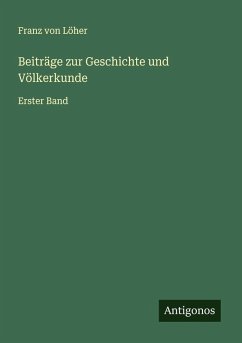 Cover Beiträge zur Geschichte und Völkerkunde