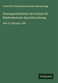 Korrespondenzblatt des Vereins für Niederdeutsche Sprachforschung