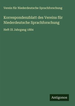 Cover Korrespondenzblatt des Vereins für Niederdeutsche Sprachforschung
