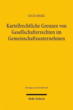 Cover Kartellrechtliche Grenzen von Gesellschafterrechten im Gemeinschaftsunternehmen (eBook, PDF)