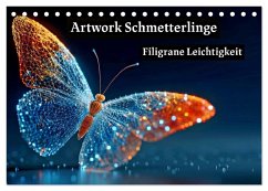 Artwork Schmetterlinge - Filigrane Leichtigkeit (Tischkalender 2026 DIN A5 quer), CALVENDO Monatskalender Cover Artwork Schmetterlinge - Filigrane Leichtigkeit (Tischkalender 2026 DIN A5 quer), CALVENDO Monatskalender