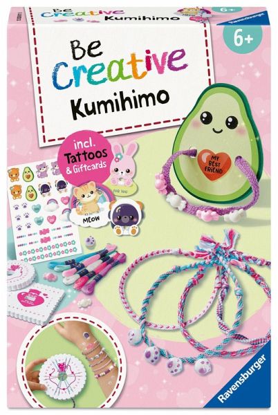 BeCreative Midi - Freundschaftsbändchen Kumihimo & Tattoos Kawaii