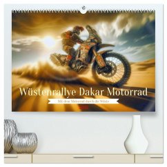 Wüstenrallye Dakar Motorrad (hochwertiger Premium Wandkalender 2026 DIN A2 quer), Kunstdruck in Hochglanz - Calvendo;Irmer, Torsten