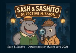 Cover Sash & Sashito - Detektivmission durchs Jahr 2026 Fotokalender DIN A4