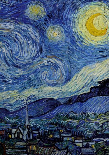 Vincent van Gogh 'Sternennacht' Notizbuch A5 kariert - 100 Seiten 90g/m² - Soft Cover - FSC Papier Vincent van Gogh 'Sternennacht' Notizbuch A5 kariert - 100 Seiten 90g/m² - Soft Cover - FSC Papier