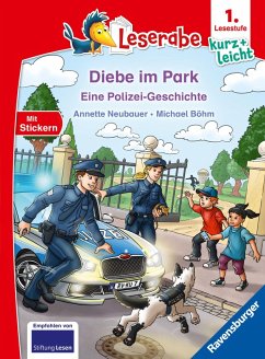 Cover Leserabe 1. Lesestufe Kurz und leicht - Diebe im Park - Eine Polizei-Geschichte