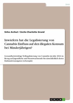 Cover Inwiefern hat die Legalisierung von Cannabis Einfluss auf den illegalen Konsum bei Minderjährigen?