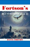 Fortson's Chapter By Chapter Bible Commentaries: Deuteronomy 33 & 34 (Fortson's Chapter by Chapter Bible Commentaries) (eBook, ePUB) Fortson's Chapter By Chapter Bible Commentaries: Deuteronomy 33 & 34 (Fortson's Chapter by Chapter Bible Commentaries) (eBook, ePUB)