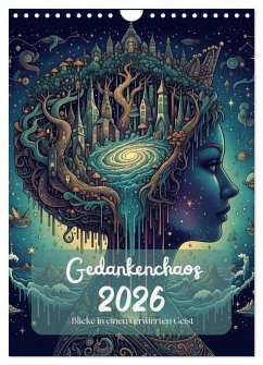 Gedankenchaos - Blicke in einer verwirrten Geist (Wandkalender 2026 DIN A4 hoch), CALVENDO Monatskalender - Calvendo;Blue, Liam