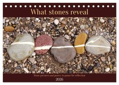 What stones reveal - Stone pictures and poetry to pause for reflection (Desk Calendar 2026 DIN A5 landscape), CALVENDO 12 Month DeskCalendar