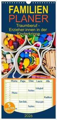 Familienplaner 2026 - Traumberuf - Erzieher:innen in der Kinderkrippe mit 5 Spalten (Wandkalender, 21 x 45 cm) CALVENDO Cover Familienplaner 2026 - Traumberuf - Erzieher:innen in der Kinderkrippe mit 5 Spalten (Wandkalender, 21 x 45 cm) CALVENDO
