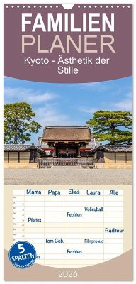 Cover Familienplaner 2026 - Kyoto - Ästhetik der Stille mit 5 Spalten (Wandkalender, 21 x 45 cm) CALVENDO