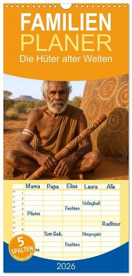 Familienplaner 2026 - Die Hüter alter Welten mit 5 Spalten (Wandkalender, 21 x 45 cm) CALVENDO
