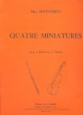4 miniatures pour 3 flűtes ou violons partition et parties