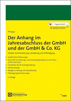 Cover Der Anhang im Jahresabschluss der GmbH und der GmbH & Co. KG