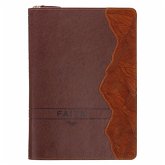 Journal Classic Zip Brown Faith Mountains Matt. 17:20 Journal Classic Zip Brown Faith Mountains Matt. 17:20