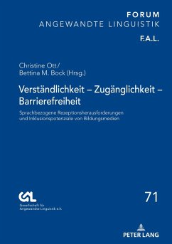 Cover Verständlichkeit - Zugänglichkeit - Barrierefreiheit