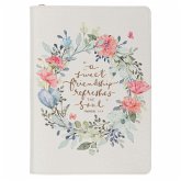 Journal Classic Zip White Sweet Friendship Prov. 27:9 Journal Classic Zip White Sweet Friendship Prov. 27:9