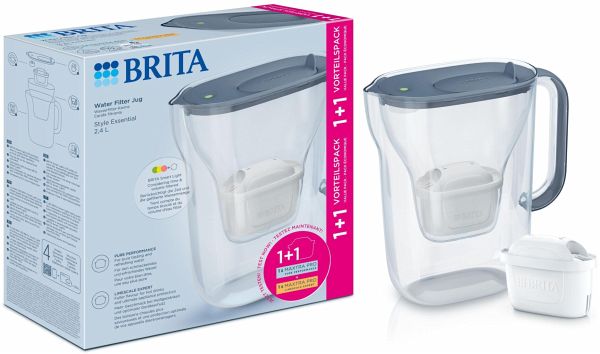 Brita Style Essential steinblau inkl. 1xMXPRO PP & 1xMXPRO EK Brita Style Essential steinblau inkl. 1xMXPRO PP & 1xMXPRO EK